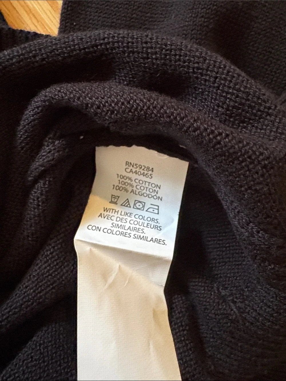NWT The Children's Place Black Crewneck Button Cardigan